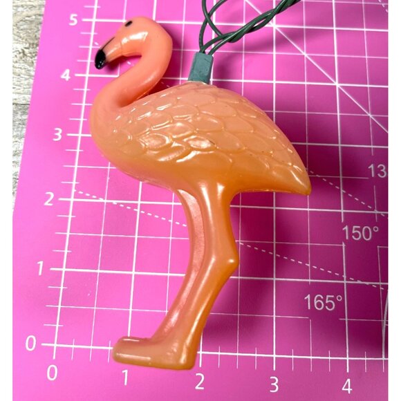 Vintage Flock-O-Flamingos String Light Set 10 Flamingo Lights With Original Box - Picture 5 of 15